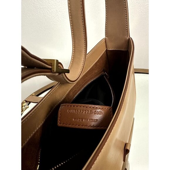 SAINT LAURENT Le 5 à 7 Leather Hobo in Vintage Brown Gold - Picture 16 of 16